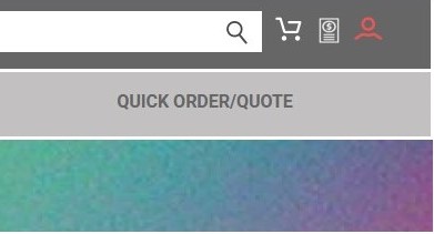 quick order / quote option